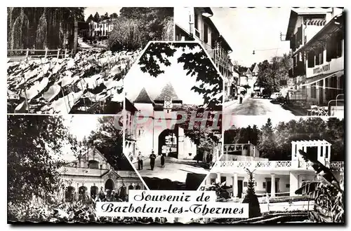 Ansichtskarte AK Souvenir de Barbotan les Thermes Les Lotus dans le Parc L'Hotel du Midi Vue vers l'Eglise Les Ba