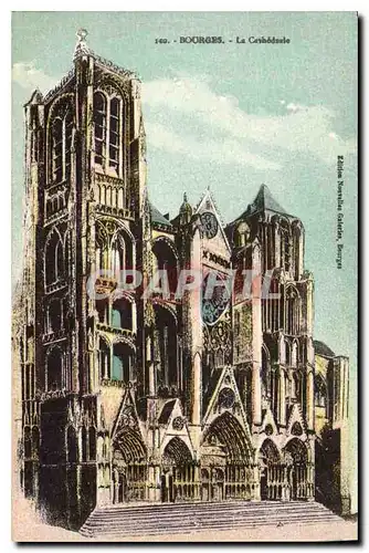 Cartes postales Bourges La Cathedrale