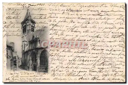 Cartes postales Bourges Eglise Notre Dame