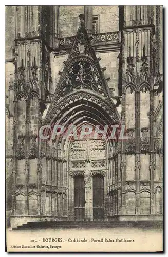 Ansichtskarte AK Bourges Cathedrale Portail Saint Guillaume