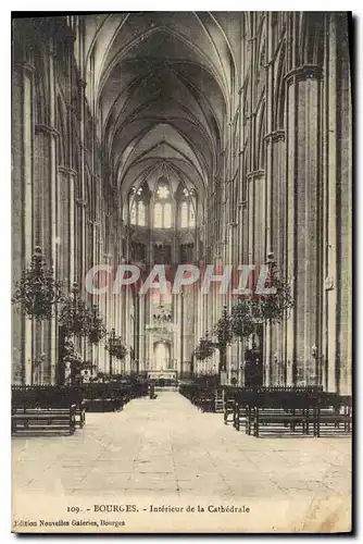 Cartes postales Bourges Interieur de la Cathedrale