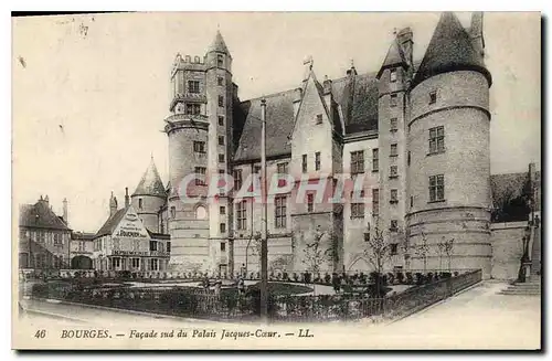 Ansichtskarte AK Bourges Facade sud du Palais Jacques Coeur