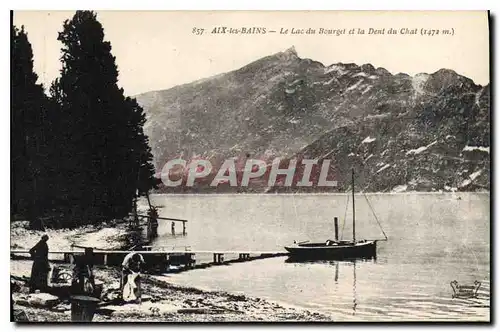 Cartes postales Aix les Bains Le Lac du Borget et la Dent du Chat