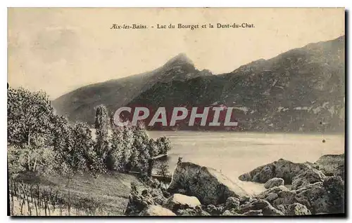 Cartes postales Aix les Bains Lac du Borget et la Dent du Chat