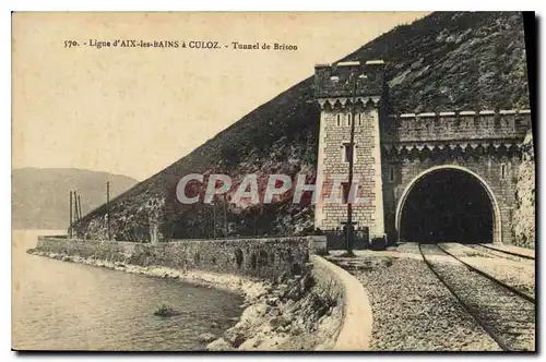 Cartes postales Ligne d'Aix les Bains Culoz Tunnel de Brison