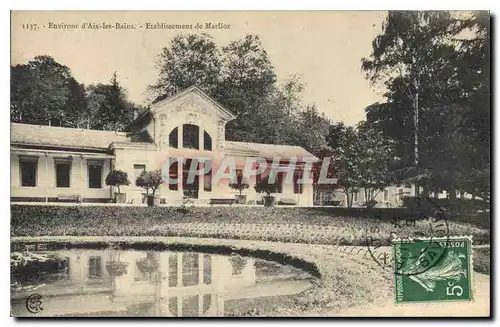 Cartes postales Environs d'Aix les Bains Etablissement de Marlioz