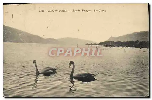 Ansichtskarte AK Aix les Bains Lac du Bourget Les Cygnes