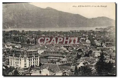 Cartes postales Aix les Bains et Lac du Bourget