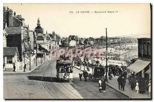 Ansichtskarte AK Le Havre Boulevard Albert 1er Tramway