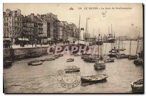 Cartes postales Le Havre le Quai de Southampton Bateaux