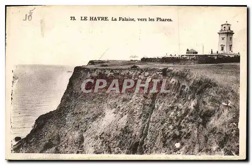 Ansichtskarte AK Le Havre la Falaise vers les Phares