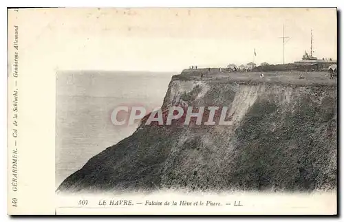 Ansichtskarte AK Le Havre Falaise de la Heve et le Phare