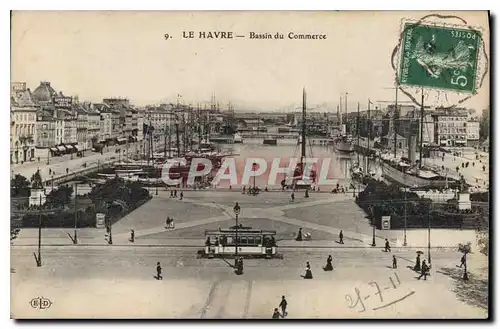 Cartes postales Le Havre Bassin du Commerce