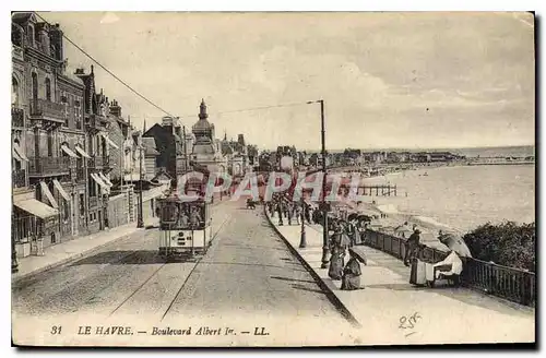 Cartes postales Le Havre Boulevard Albert Ier Tramway