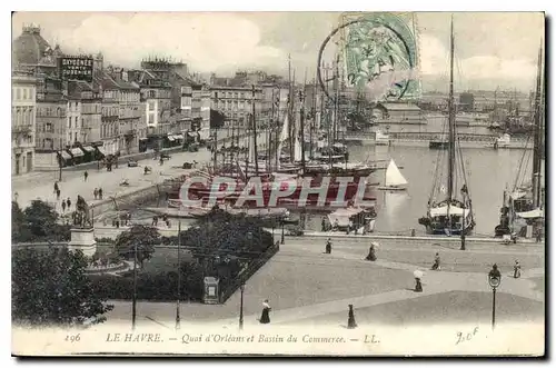 Cartes postales Le Havre Quai d'Orleans et Bassin du Commerce