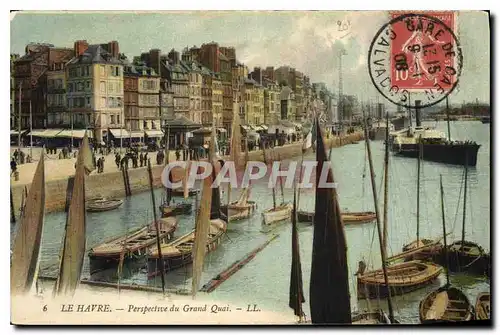 Cartes postales Le Havre Perspective du Grand Quai