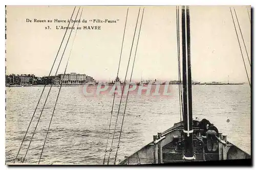 Ansichtskarte AK De Rouen au Havre a Bord du Felix Faure l'Arrivee au Havre