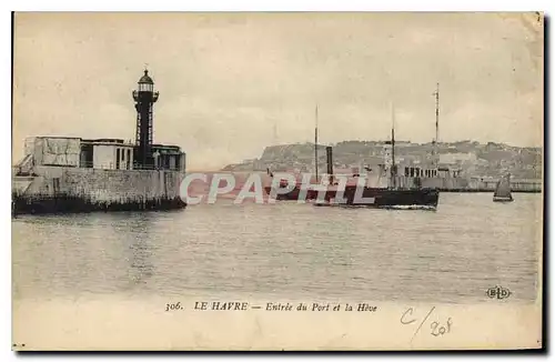 Cartes postales Le Havre Entree du Port et la Heve