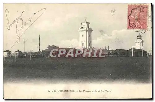 Cartes postales Sainte Adresse les Phares Havre