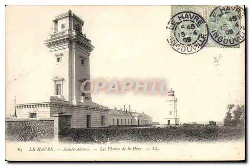 Cartes postales Le Havre Sainte Adresse les Phares de la Heve