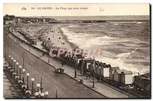 Ansichtskarte AK Le Havre la plage par Gros temps
