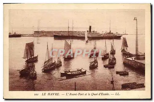 Ansichtskarte AK Le Havre l'Avant port et le Quai d'Escale