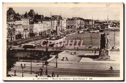 Cartes postales Le Havre Bassin du Commerce Quai George V