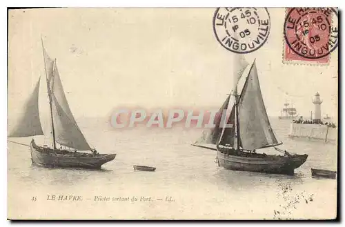 Cartes postales Le Havre Pilotes sortant du port