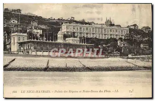 Cartes postales Le Nice Havrais palais des regates et Notre Dame des Flots