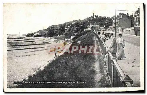 Cartes postales Le Havre le Boulevard Maritime et le Cap de la Heve