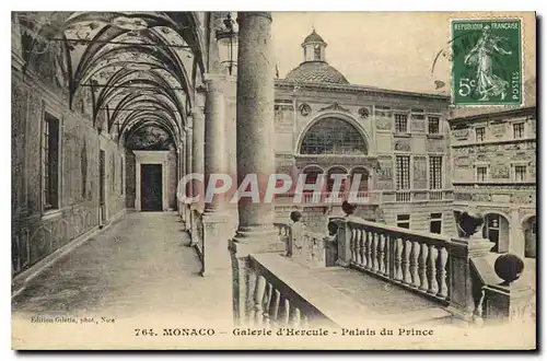 Cartes postales Monaco Galerie d'Hercule palais de Prince