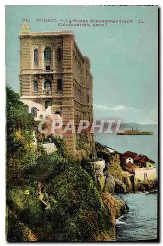 Cartes postales Monaco le Musee Oceanographique Delefontrie arch