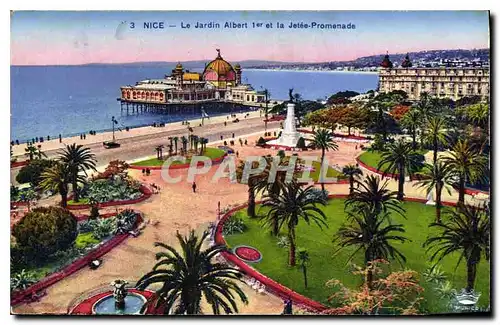 Cartes postales Nice le jardin Albert I et la Jetee Promenade