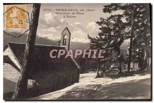 Ansichtskarte AK Peira cava Environs de Nice l'eglise