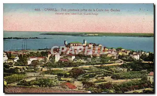 Cartes postales Cannes vue generale prise de la Croix des Gardes