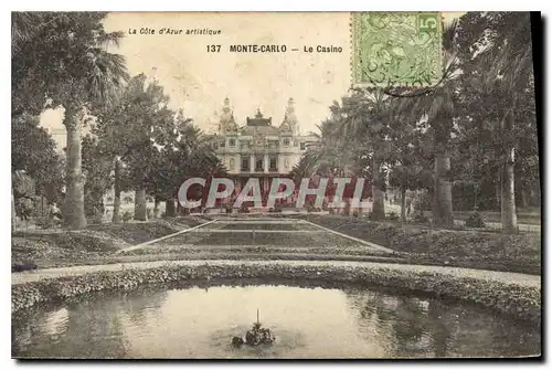 Cartes postales Monte Carlo le Casino