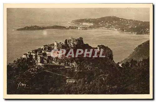 Ansichtskarte AK Cote d'Azur Eze Alpes Maritimes vue generale du Village