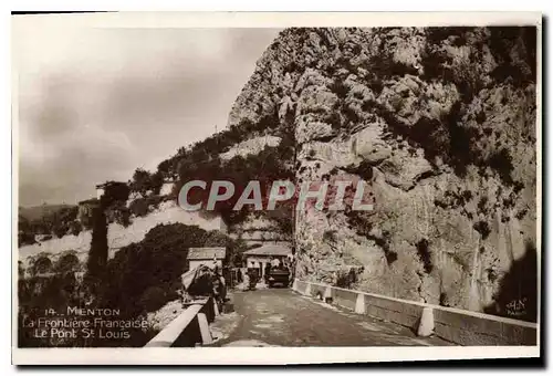 Ansichtskarte AK Menton Frontiere Francaise le pont St Louis