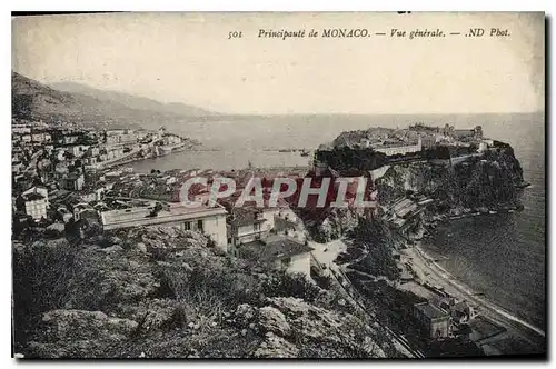 Cartes postales Principaute de Monaco vue generale