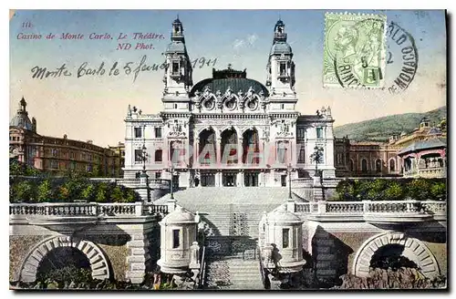 Cartes postales Casino de Monte Carlo Le Theatre