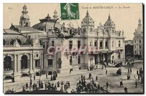 Cartes postales Casino de Monte Carlo La Facade