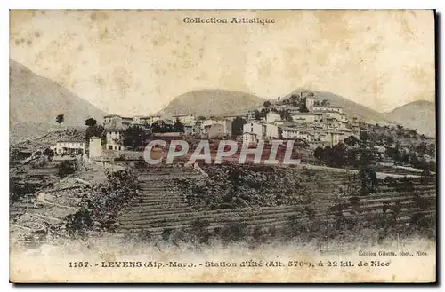 Cartes postales Collection Artistique Levens Alp Mar Station d'Ete