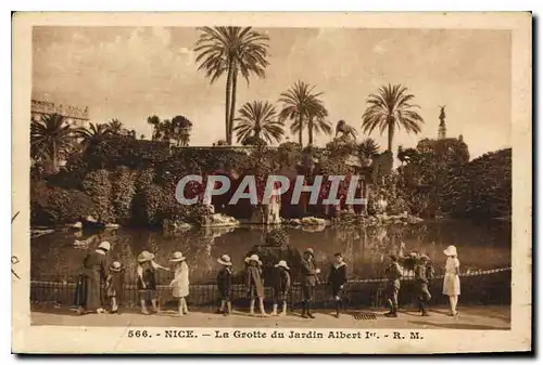 Cartes postales Nice La Grotte du Jardin Albert I