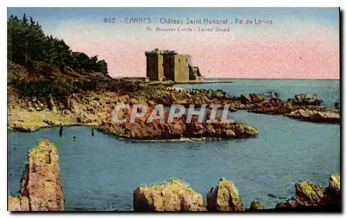 Cartes postales Cannes Chateau Saint Honorat Ile de Lerins