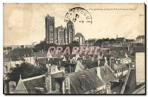 Ansichtskarte AK Bourges vue generale prise du Palais Jacques Coeur