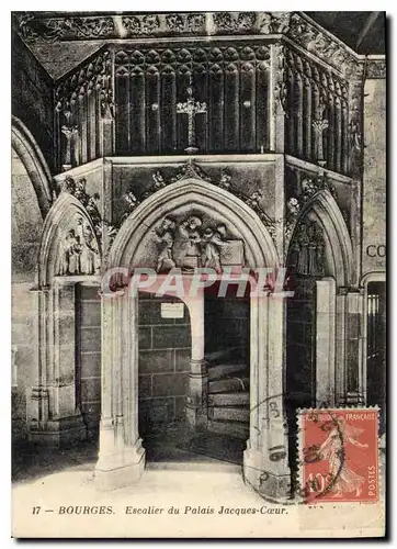 Cartes postales Bourges Escalier du Palais Jacques Coeur