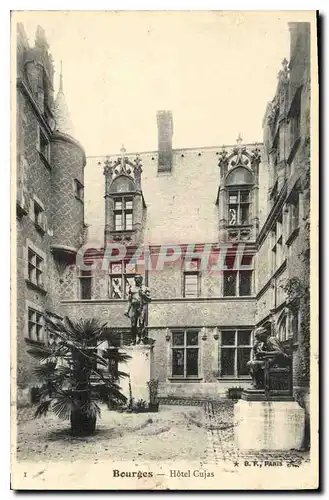 Cartes postales Bourges Hotel Cujas