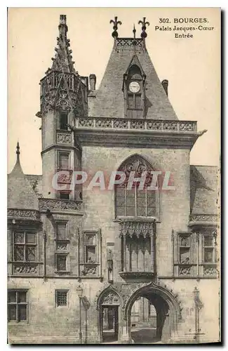 Cartes postales Bourges Palais Jacques Coeur entree