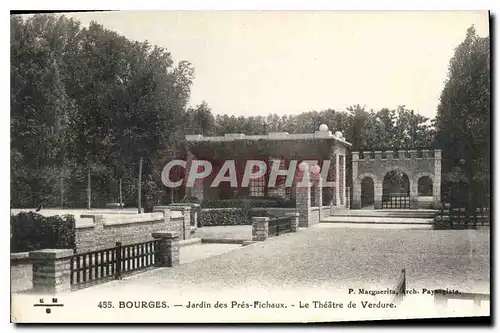 Ansichtskarte AK Bourges jardin des Pres Fichaux le Theatre de Verdure