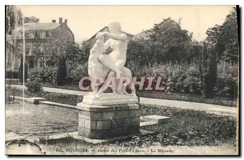 Ansichtskarte AK Bourges jardin des Pres Fichaux la Menade